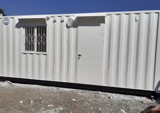 מכולה / מבנה ממכולה, מכולה 12 מטר (40 פיט) וחזית חיצונית – מעבודות תהל, מבנים יבילים (7)