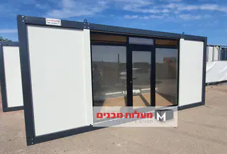 משרד יביל / נייד, מכולה 6 מטר (20 פיט) וחזית חיצונית – מעבודות מעלות מבנים ניידים, מבנים יבילים (26)