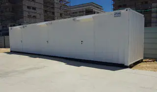 מכולה / מבנה ממכולה, מכולה 12 מטר (40 פיט) וחזית חיצונית – מעבודות תהל, מבנים יבילים (8)