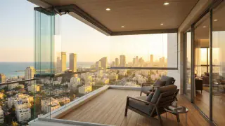 איור למאמר: כמה עולה מעקה זכוכית למרפסת?
