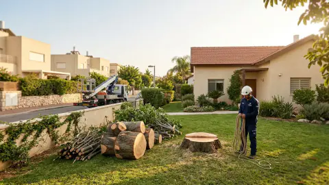 איור למאמר: עלות כריתת עץ