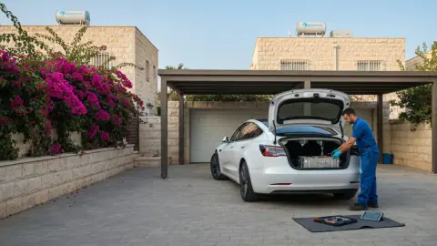 איור למאמר: החלפת מצבר טסלה
