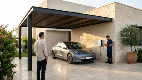 איך מתקינים עמדת טעינה ביתית לרכב חשמלי? איור למאמר: איך מתקינים עמדת טעינה ביתית לרכב חשמלי?