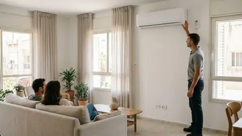 טיימר מזגן תדיראן: המדריך המלא — מחירים, שלבים וטיפים איור למאמר: טיימר מזגן תדיראן