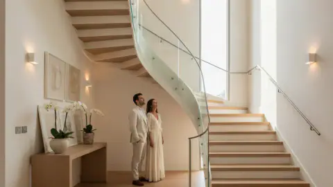 איור למאמר: עיצוב חדר מדרגות בבית פרטי