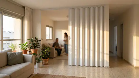 איור למאמר: דלת אקורדיון רוחב 100