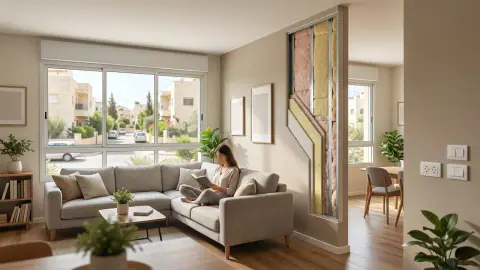 בידוד אקוסטי בין שכנים איור למאמר: בידוד אקוסטי בין שכנים