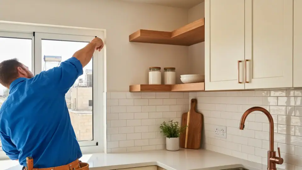 מדפים פינתיים למטבח ניצול פינות מתות נגר למטבחים