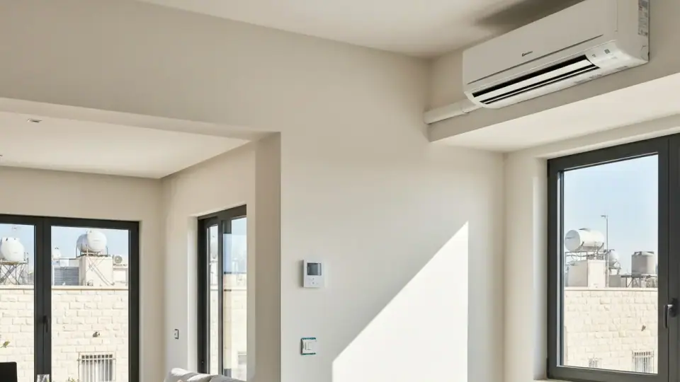 מזגן מיני מרכזי תהליך ההתקנה שלב אחר שלב טכנאי מזגנים