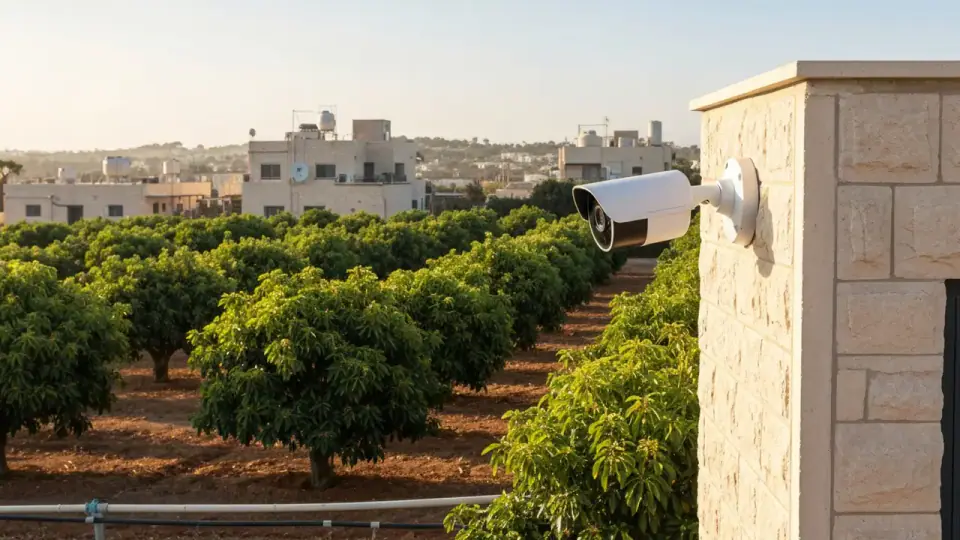 מצלמות אבטחה לחקלאות, מטעים ולמטפלות: פתרונות ייעודיים טכנאי אזעקות ומצלמות