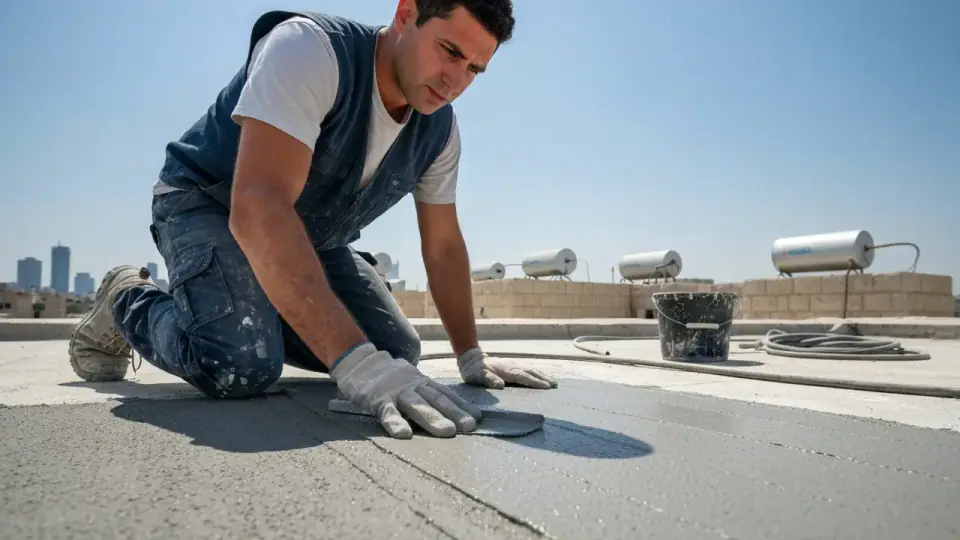 איטום גג איסכורית מחיר וסיוד גג קבלן איטום