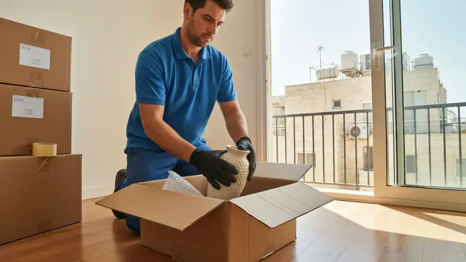 אריזת בית למעבר דירה: לבד, בחלק, או הכל עם מקצוען?