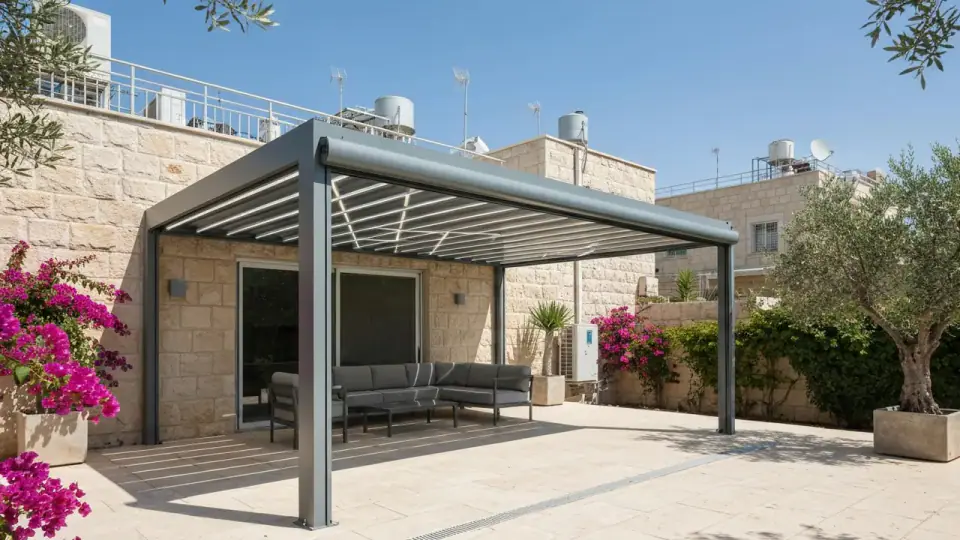 הבדלי מחירים בין אזורים בארץ להתקנת פרגולה מתקפלת חשמלית מתקין פרגולות אלומיניום