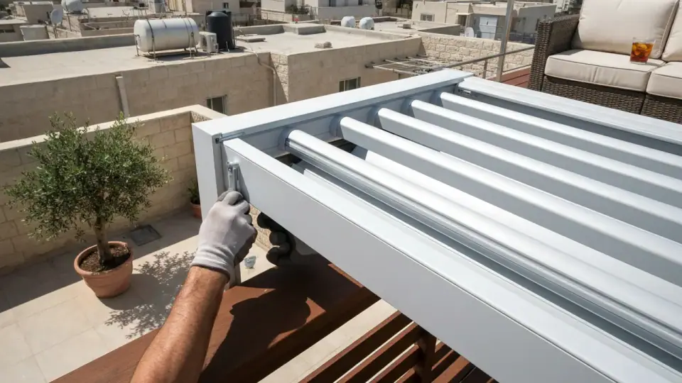 פתרונות הצללה זולים למרפסת: אפשרויות לתקציב מוגבל מתקין פרגולות אלומיניום