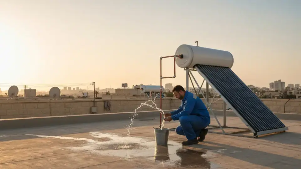הוצאת מים דוד שמש: המדריך המלא — מחירים, שלבים וטיפים