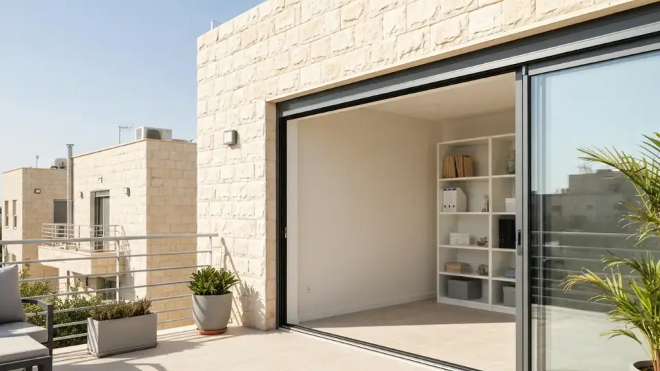 דלת הזזה למחסן ומרפסת – מחיר ומידות