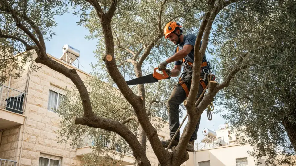 מועד גיזום עץ זית בגינה עירונית — מה שונה מהכרם?