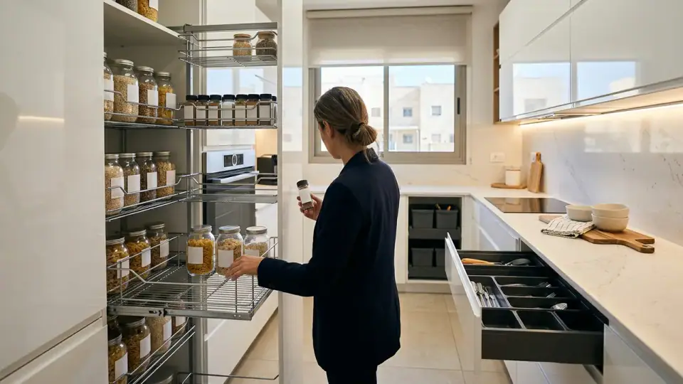 מה מאפיין פתרונות אחסון למטבח מודרני?