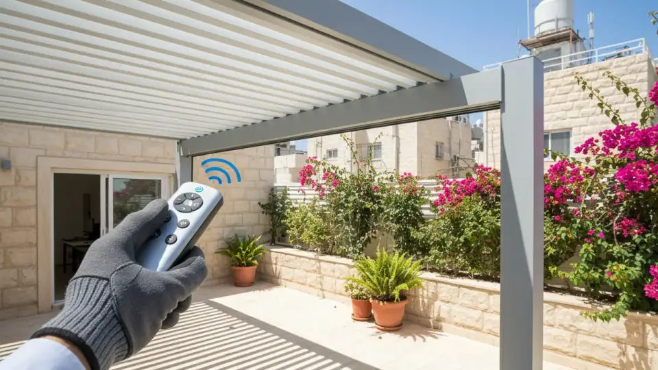 מה כולל תהליך ההתקנה של פרגולה חשמלית לבניית גינה פרטית?