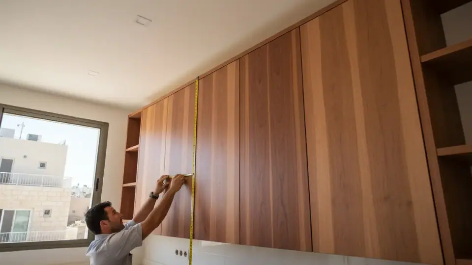 פורניר מייפל או פורניר אגוז אמריקאי פרח – איזה גימור מתאים לארונות גבוהים נגר למטבחים