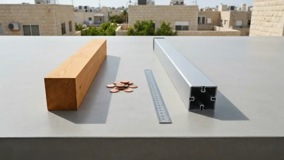 כמה עולה מטר פרגולה מעץ מול פרגולה אלומיניום קבלן אלומיניום